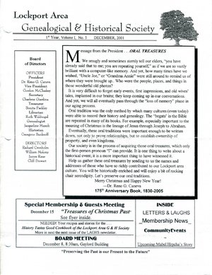 December 2001 Newsletter by BiblioBoard