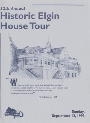 12th Annual Historic Elgin House Tour 1993 by BiblioBoard