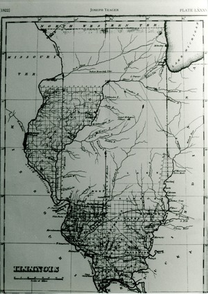 Map of Illinois 1822 by BiblioBoard