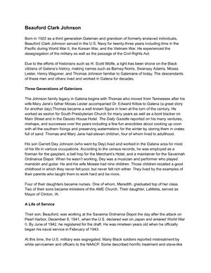 Beauford Clark Johnson by BiblioBoard