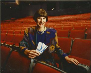 Clare Ollayos, Chairperson of Visual and Performing Arts Center Grand Opening, 1993 by BiblioBoard