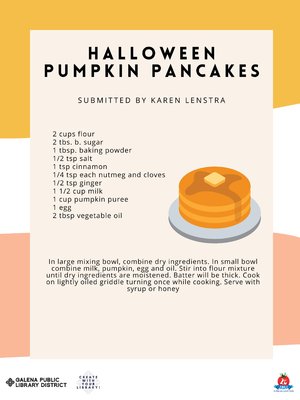 Pumpkin Pancakes : Submitted by Karen Lenstra by Karen Lenstra