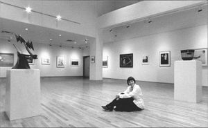 Interior of Gallery One by BiblioBoard