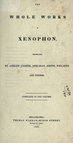 Cover image for The Whole Works of Xenophon