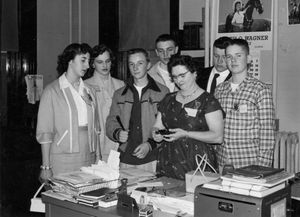 Emma Grebner and Students by BiblioBoard