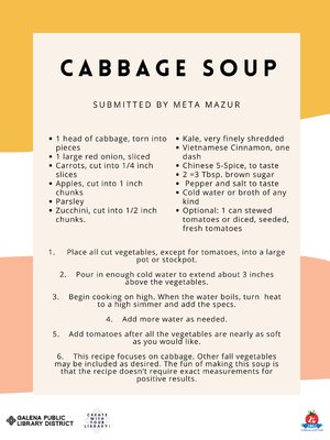 Cabbage Soup : Submitted by Meta Mazur by Meta Mazur