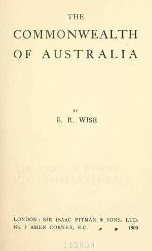 Cover image for The Commonwealth of Australia