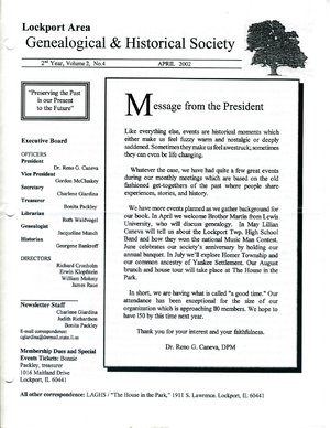April 2002 Newsletter by BiblioBoard