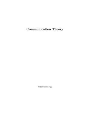 Communication Theory