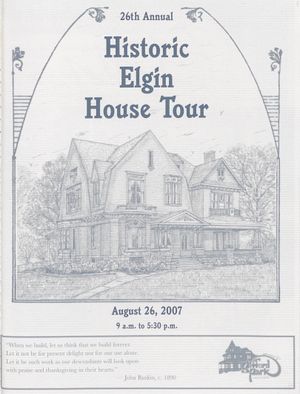 26th Annual Historic Elgin House Tour 2007 by BiblioBoard